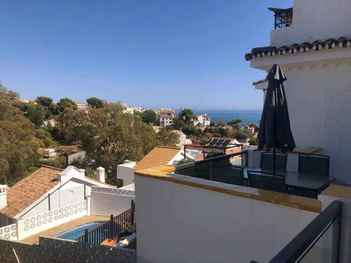 Apartamento 2 En Chalet Con Vista Abierta Al Mar Malaga Exterior photo